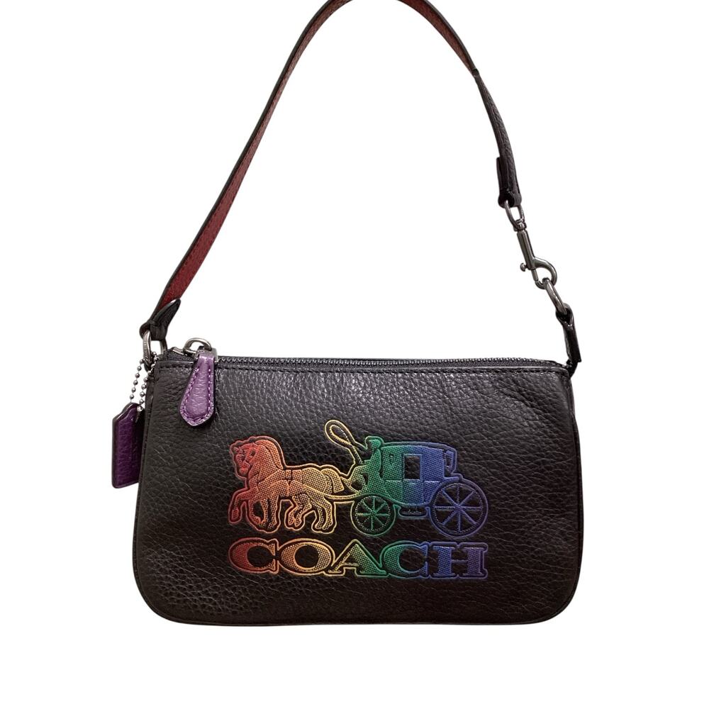 NWT Coach Purse Women’s One Size Mini Bag “Nolita”19-C6902 Leather Black &Colors
